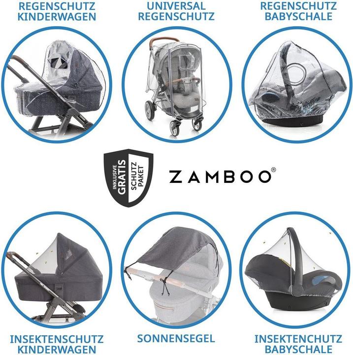 Actual product image ABC Design Kinderwagen 3 in 1 3in1 Kinderwagen-Set Salsa 4 Air - inkl.