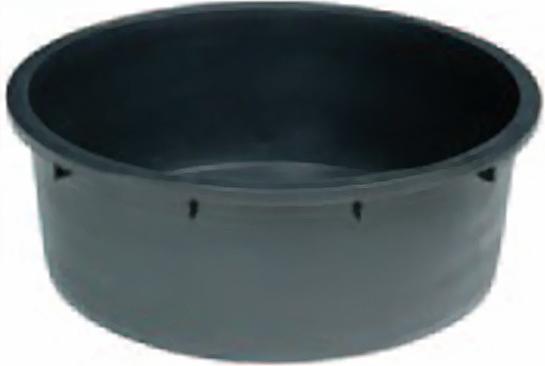 Holos Wasserwanne PE rund, schwarz 240 Liter