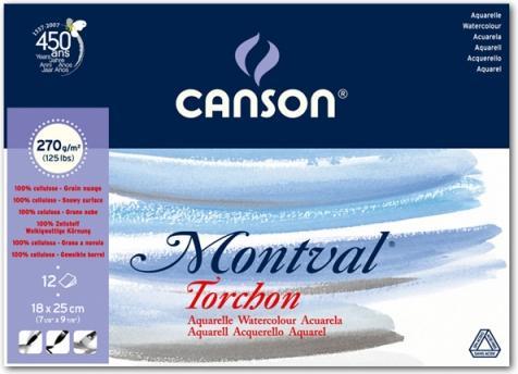 Actual product image Canson Watercolor block Montval Torchon (18 x 25 cm)