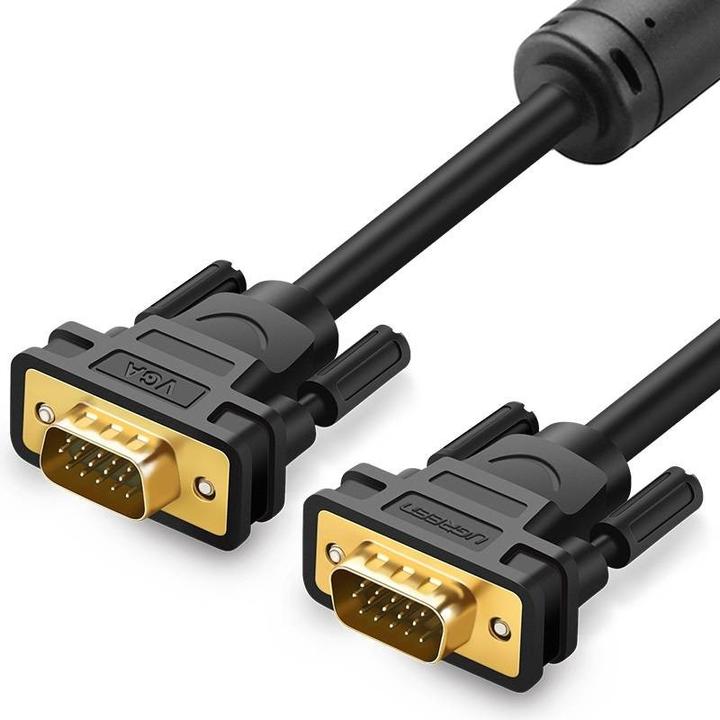 Image du produit Ugreen Câble VGA VG101, FullHD, 3m (noir) (3 m, VGA)