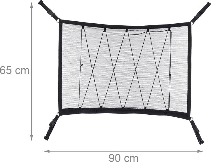 Image du produit Relaxdays Filet à bagages de toit de voiture