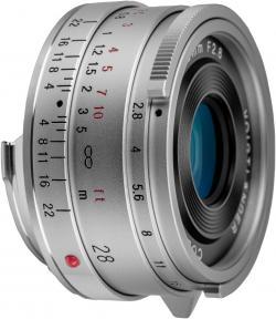 Actual product image Voigtländer Color-Skopar 28mm/2.8 VM II asph. silver (Leica M, full size)