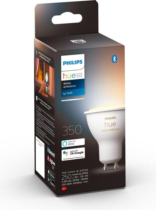 Image du produit Philips Hue White Ambiance BT (GU10, 5 W, 350 lm, 1 x, G)