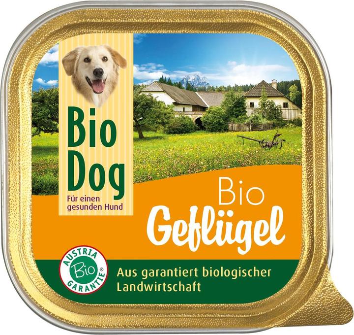 Image du produit BioDog Nourriture humide volaille, 9 x 300g (Adulte, 1 pcs, 2990 g)