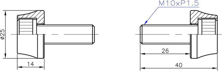 Produktbild Halo CroMo Bolts für DJD/MT Supadrive Naben - Schwarz