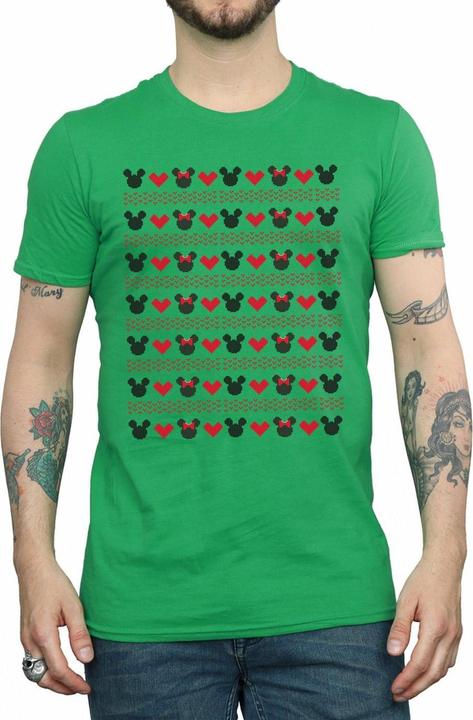 Disney Mickey And Minnie Christmas Hearts TShirt (XL)