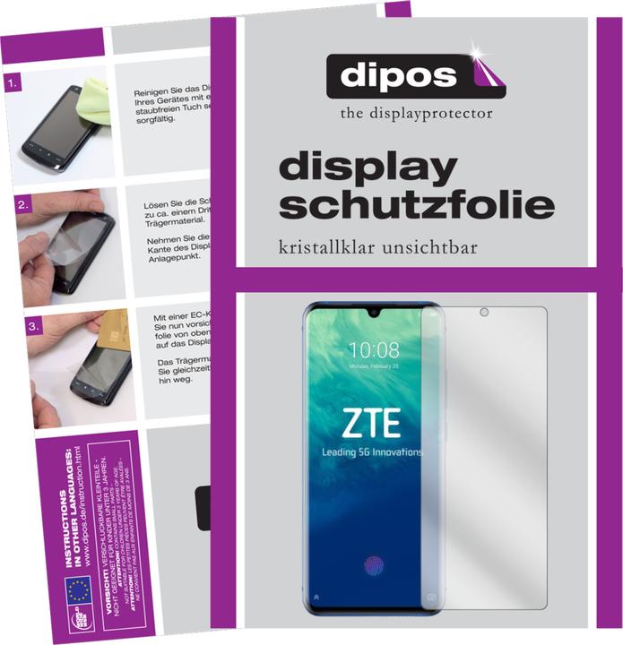 Produktbild Dipos Displayschutzfolie Crystalclear (4 Stück, ZTE Axon 10s Pro)