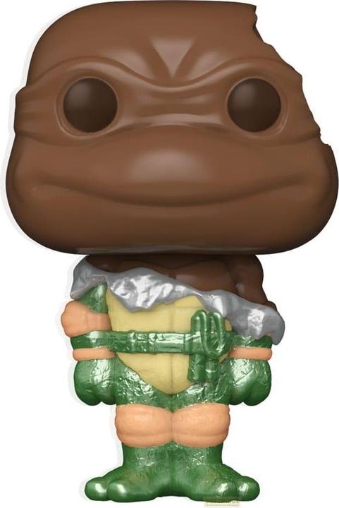 Actual product image Funko POP! TV: Teenage Mutant Ninja Turtles (TMNT) - Michelangelo - Easter Chocolate - TMNT Retro/Cl