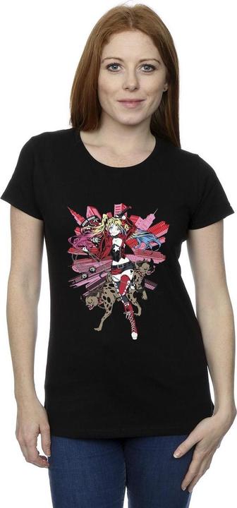 Actual product image Womens/Ladies Harley Quinn Hyenas Cotton T-Shirt (XXL)
