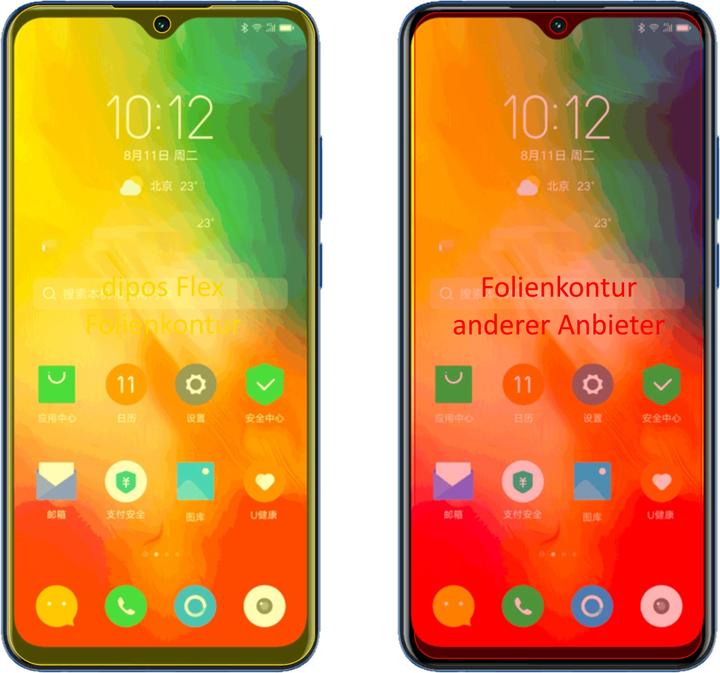 Actual product image Dipos Screen Protector Full-Cover 3D (3 Piece, Lenovo K6 Enjoy)