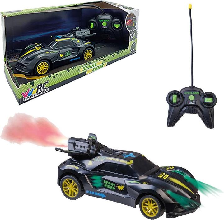Actual product image Happy People HP RC Spray Rider Car 19cm With Light And Spray