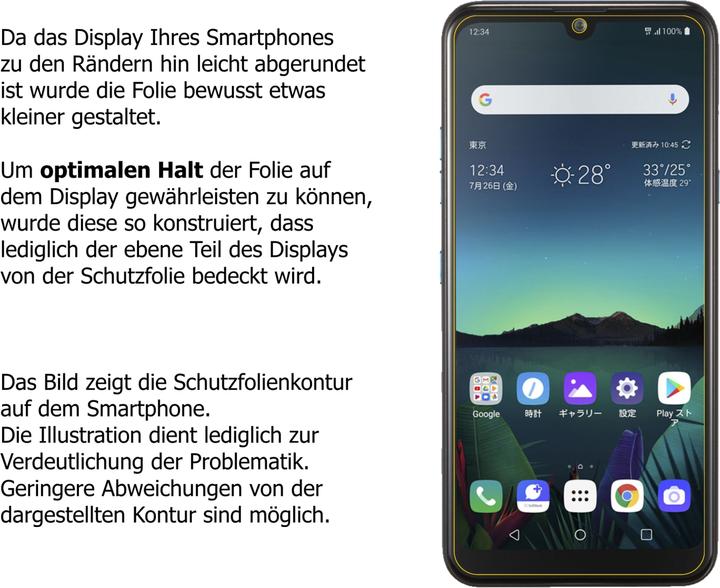 Actual product image Dipos Screen Protector Anti-Glare (1 Piece, LG K50)