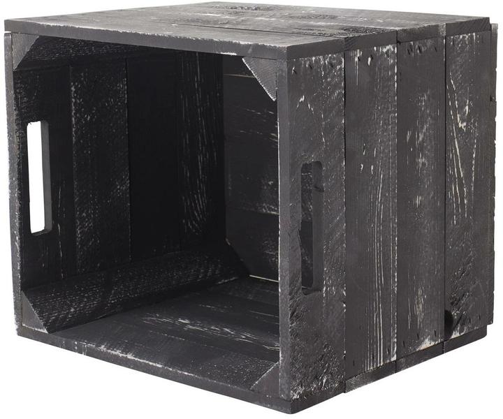 Image du produit Holz Zollhaus Boîte de rangement Vintage Black 33 x 38 cm (32.5 x 32.5 x 37.5 cm, 39.61 l)