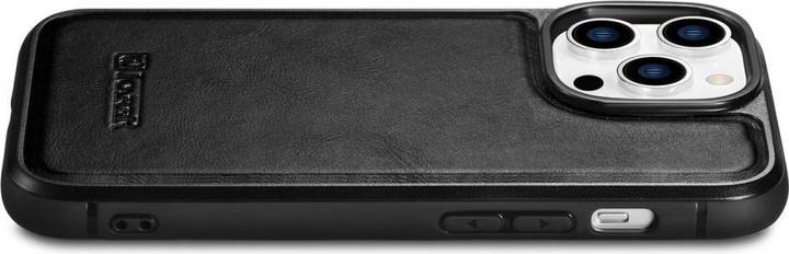 Image du produit iCarer Leather Oil Wax case for iPhone 14 Pro Max leather case black (WMI14220720-BK) (Apple iPhone 14 Pro Max)