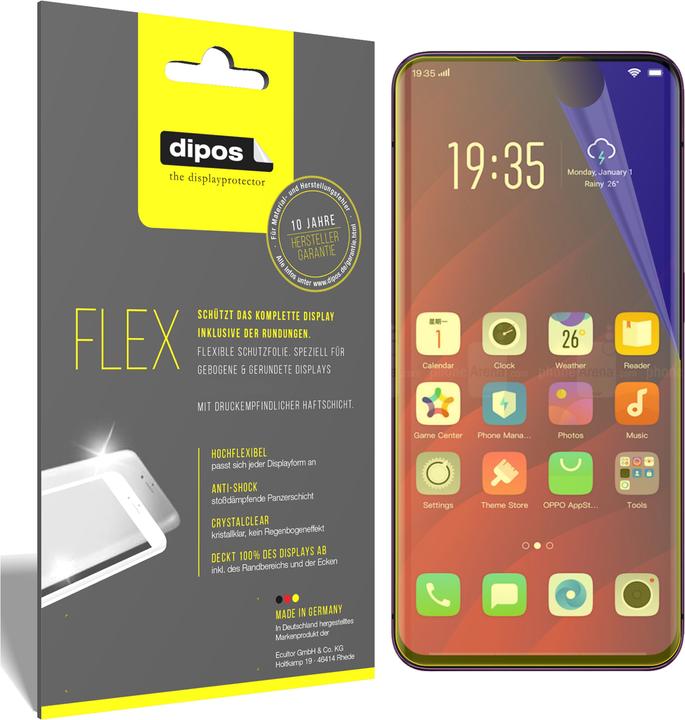 Actual product image Dipos Screen Protector Full-Cover 3D (3 Piece, Oppo Find X)