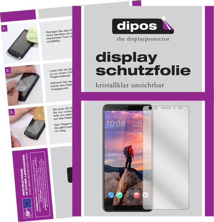Actual product image Dipos Screen Protector Crystalclear (2 Piece, HTC U12+)