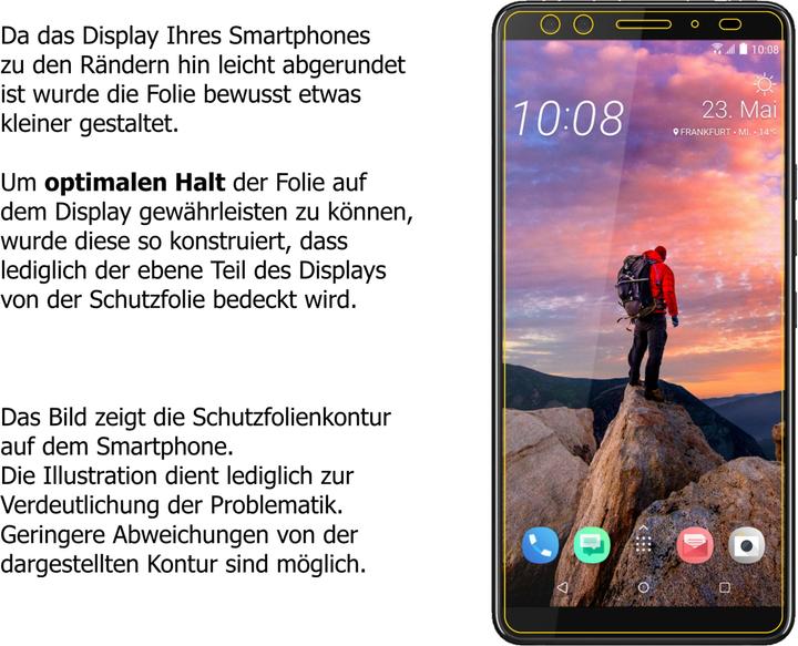 Actual product image Dipos Screen Protector Crystalclear (2 Piece, HTC U12+)