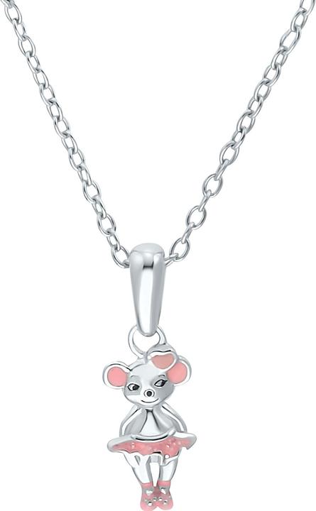 Prinzessin Lillifee Halsschmuck für Mädchen, 925 Sterling Silber | Maus (925er Silber, 38 cm)