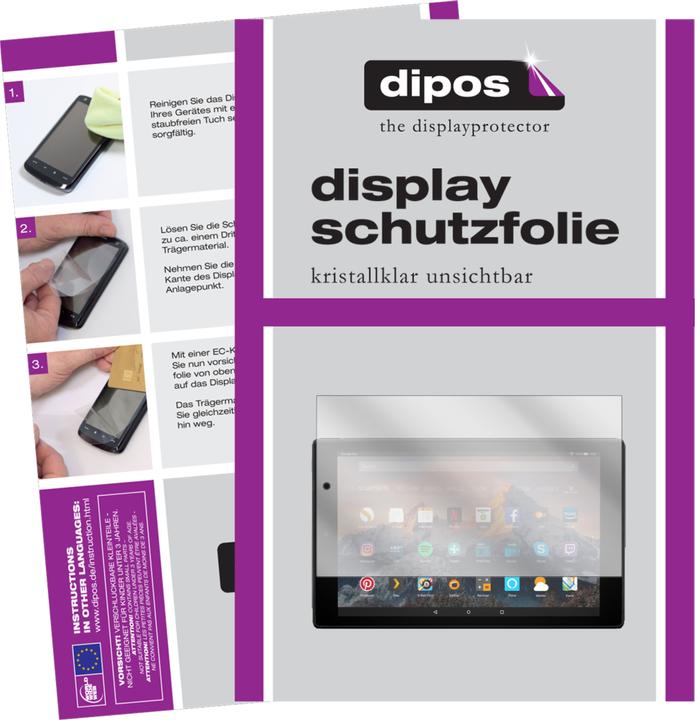 Actual product image Dipos Screen Protector Crystalclear (2 Piece, Amazon Fire HD 10 2017)