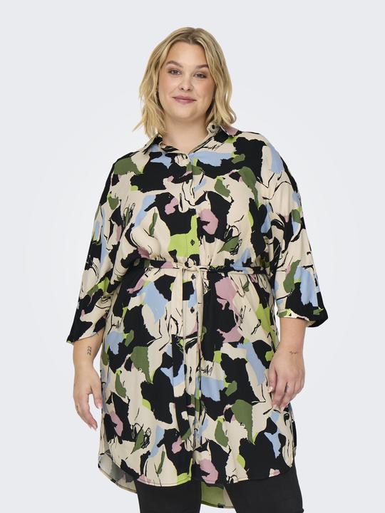 Produktbild Only CARISIDORA Midikleid Tunika mit halber Knopfleiste (50)
