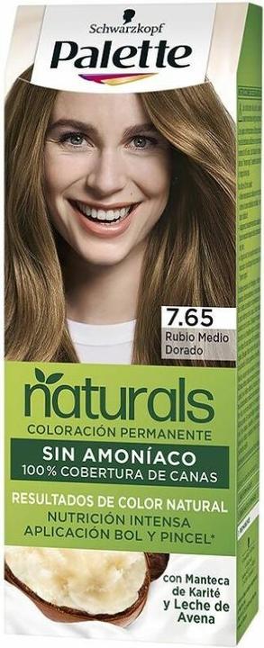 Palette NATURAL tinte #7.65-rubio medio dorado (7.65-rubio medio dorado)