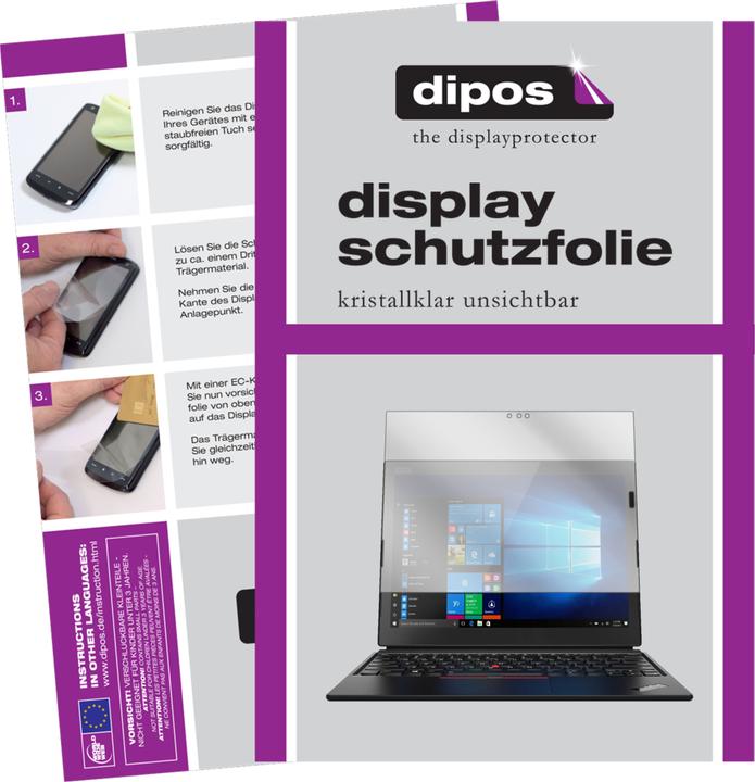 Produktbild Dipos Displayschutzfolie Crystalclear (2 Stück, ThinkPad X1)