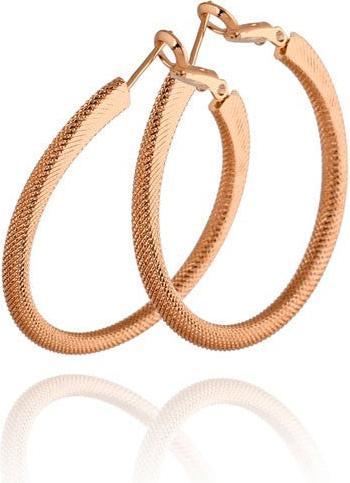 Actual product image Hermex Gold Plated LUXURY Earrings - Pink Gold (Copper alloy)