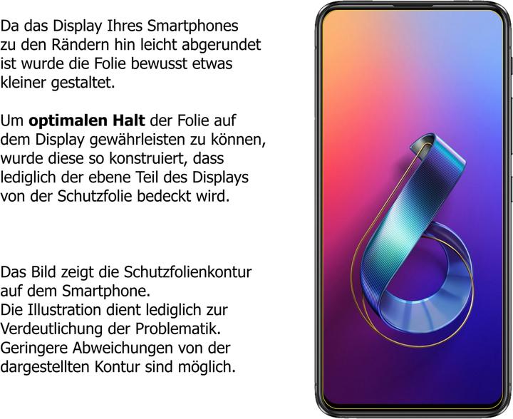 Actual product image Dipos Screen Protector Crystalclear (6 Piece, Asus Zenfone 6)