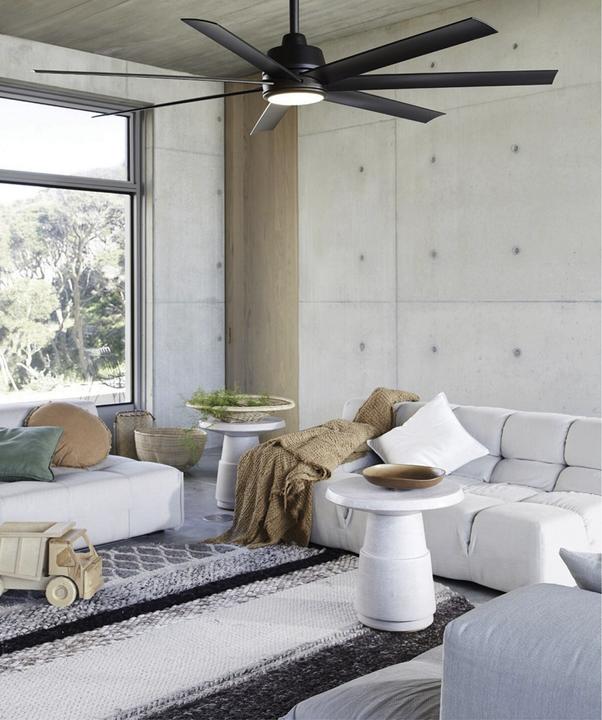 Actual product image Beacon DC ceiling fan Atlanta black with LED