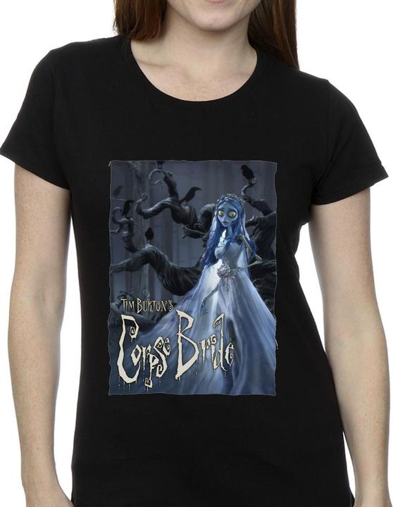 Actual product image Corpse Bride Womens/Ladies Wedding Gown Poster Cotton T-Shirt (XXL)