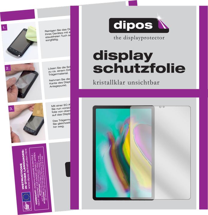 Dipos Displayschutzfolie Crystalclear (2 Stück, Galaxy Tab S5e)