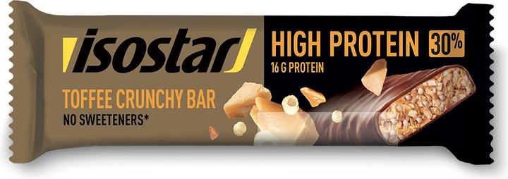 Produktbild Isostar Riegel High Protein 30% Toffee Crunchy Bar, 16 x 55g (Caramel, 16 Stk., 880 g)