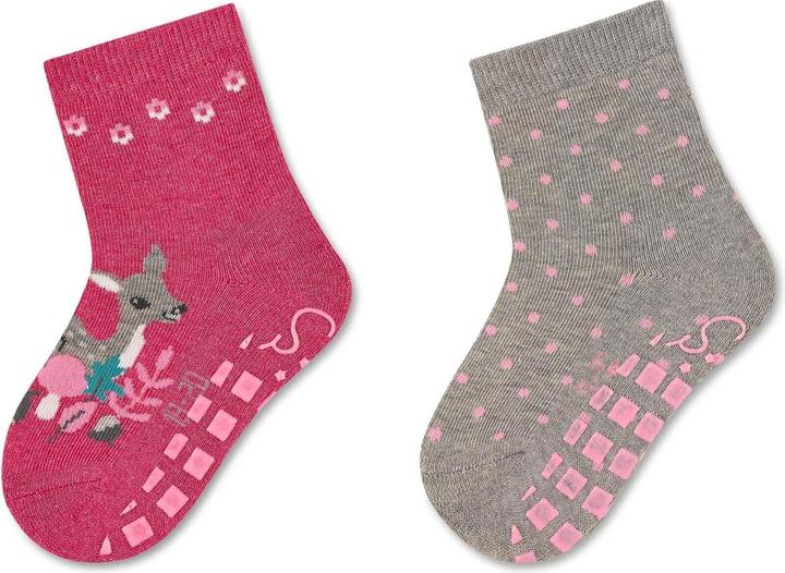 Image du produit Sterntaler Chaussettes ABS 2 pièces faon et pois (lot de 2, 19 - 20)