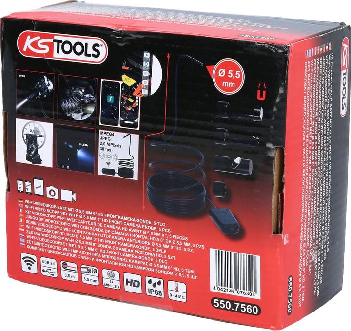 Productafbeelding KS Tools Wi-Fi videoscoop set