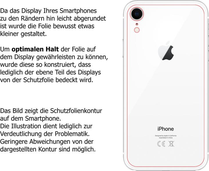 Produktbild Dipos Displayschutz Anti-Shock (2 Stück, Apple iPhone XR)