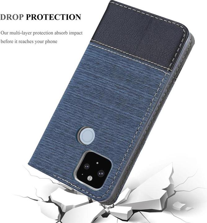 Actual product image Cadorabo Book Jeans Optics Cover (Google Pixel 5 XL)