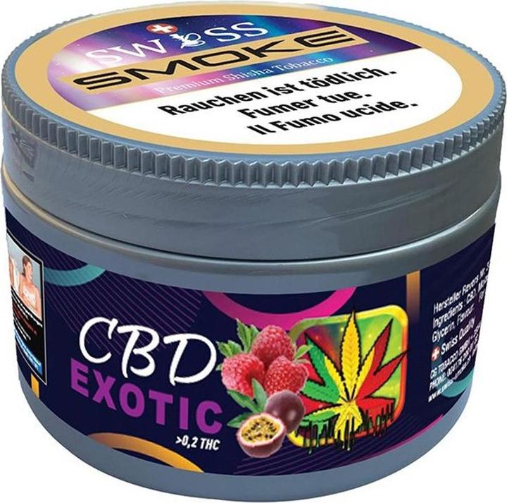 Image du produit Swiss Smoke Tabac à chicha CBD exotique 100g (Fruité)