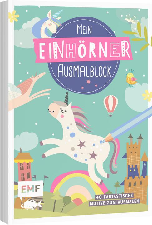 Produktbild Mein Einhörner-Ausmalblock