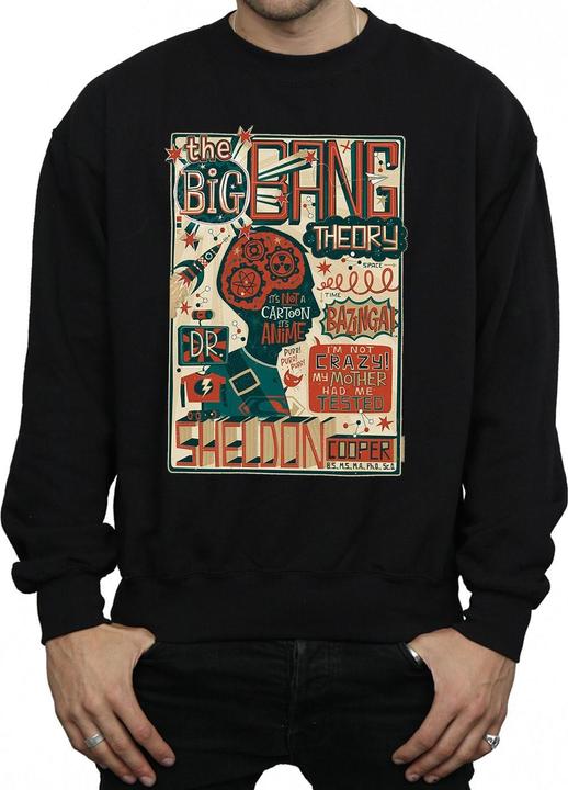 Produktbild Big Bang Theory Infografik Poster Baumwoll Sweatshirt (L)
