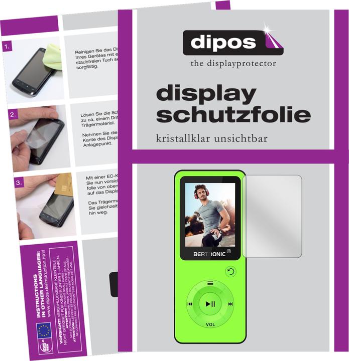 Actual product image Dipos Screen Protector Crystalclear (Screen protector, Bertronic BC09 Royal MP3 Player)