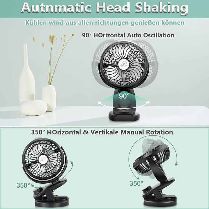 Produktbild AidSci Mini-USB-Clip Ventilator