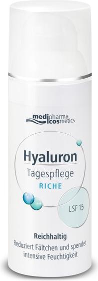 Produktbild Medipharma cosmetics Hyaluron Tagespflege riche LSF 15, 50 ml Creme (50 ml, Tagescreme, SPF 15)