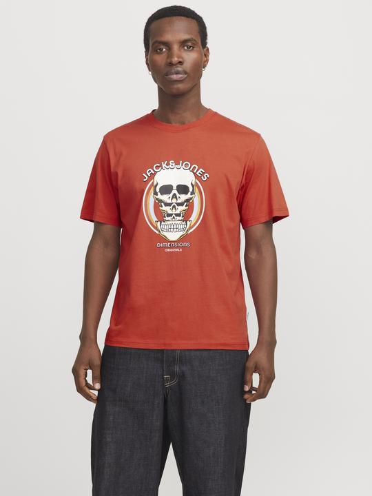 Actual product image Jack & Jones Joranatomy Skull Tee Ss Crew Neck Ln (XL)