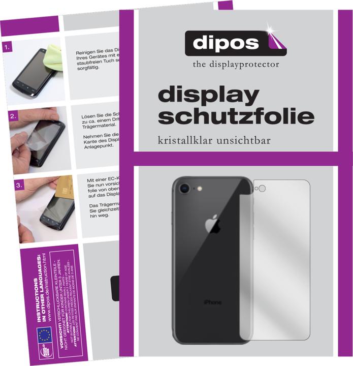 Dipos Displayschutzfolie Crystalclear (6 Stück, Apple iPhone 8)