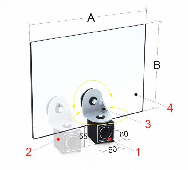 Actual product image Bernardo Cantina Bernardo - Schutzschild mit Befestigungsmagnet PBM 20/325