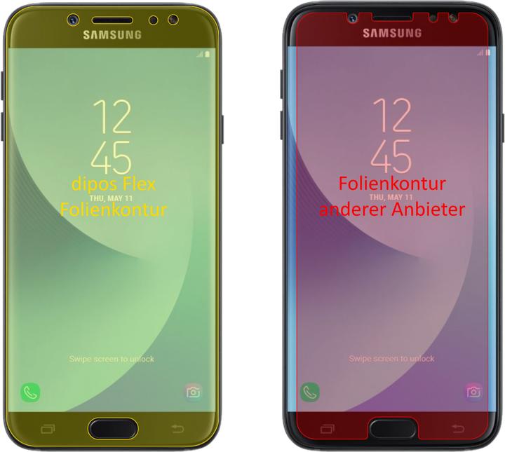 Image du produit Dipos Film de Protection d’écran Full-Cover 3D (3 pièce(s), Samsung Galaxy J7 Pro)