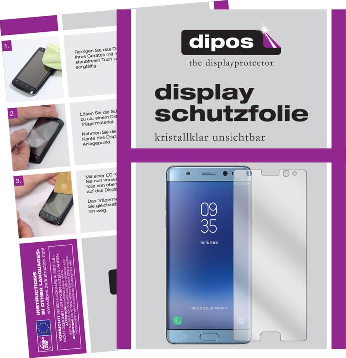 Image du produit Dipos Film de Protection d’écran Crystalclear (2 pièce(s), Samsung Galaxy Note FE)
