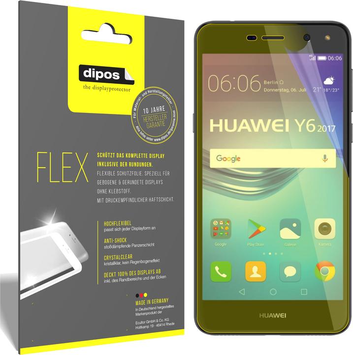 Immagine prodotto Dipos Pellicola Protettiva Full-Cover 3D (3 Pezzo/i, Huawei Y6 (2017))