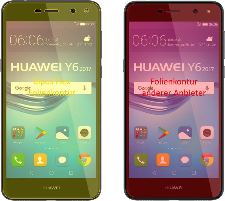 Immagine prodotto Dipos Pellicola Protettiva Full-Cover 3D (3 Pezzo/i, Huawei Y6 (2017))