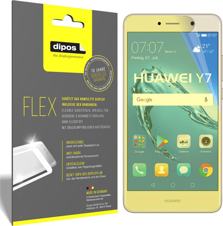 Image du produit Dipos Film de Protection d’écran Full-Cover 3D (3 pièce(s), Huawei Y7 (2017))